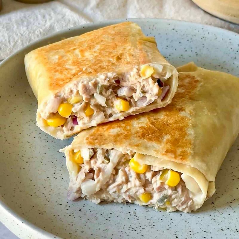 Creamy Tuna Melt Wraps