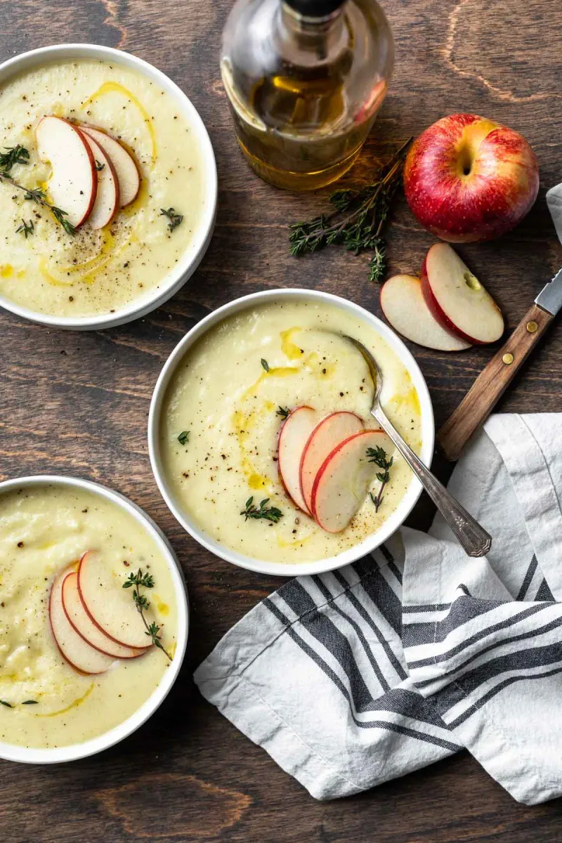 Parsnip and Apple Soup Shots