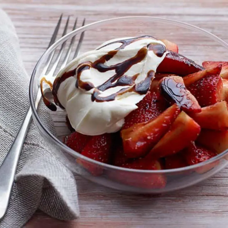 Balsamic Vinegar On Strawberries