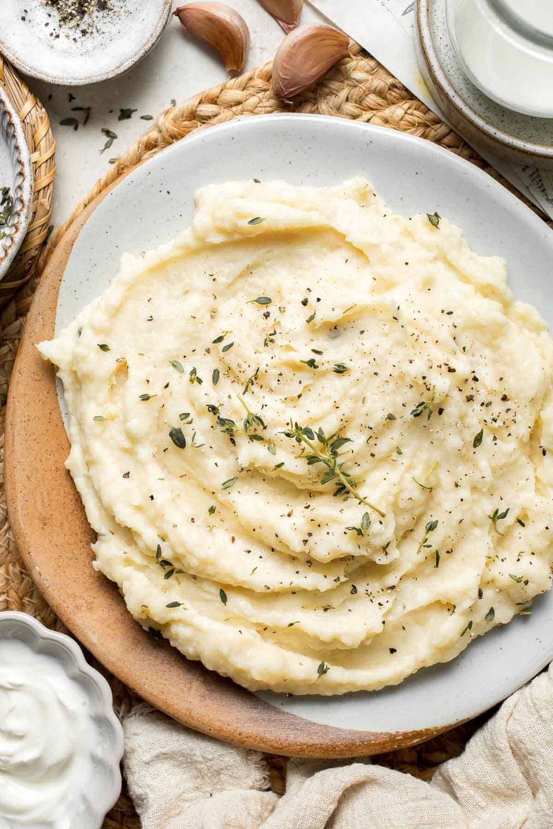 Garlicky Parsnip Mash