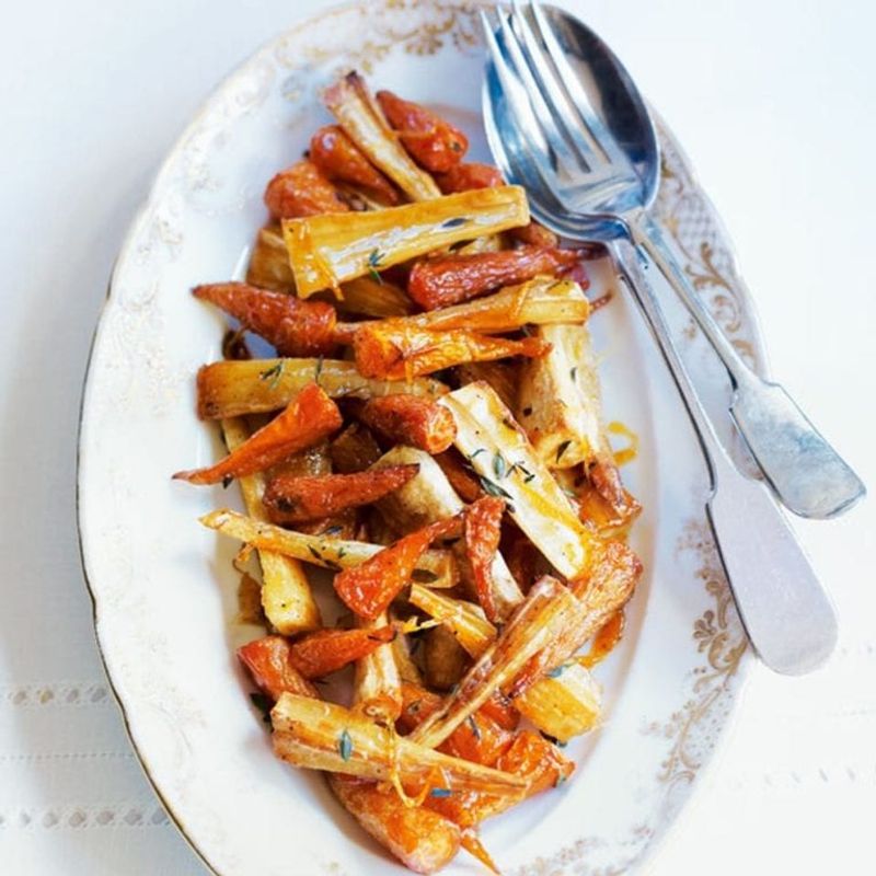 Maple Glazed Parsnip And Carrot Medley