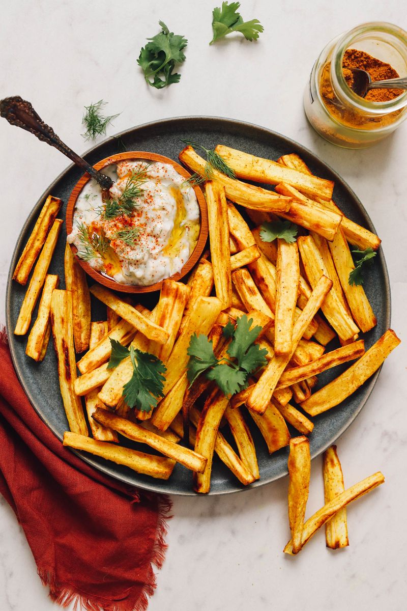 Curried Roasted Parsnips