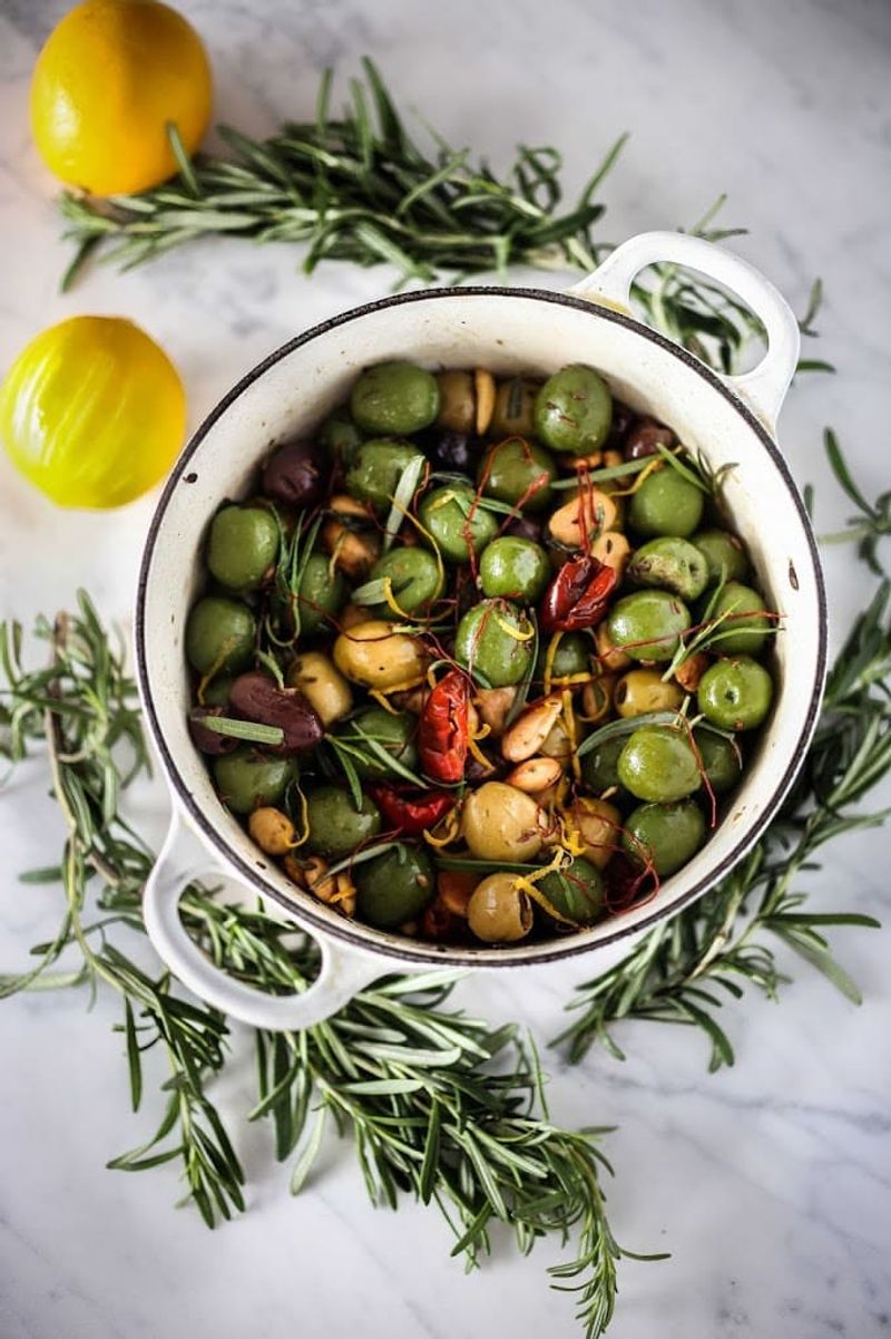 Warm Marinated Olives