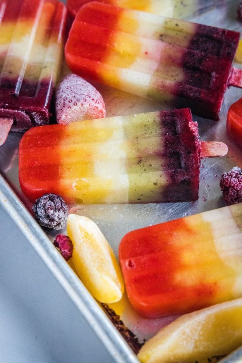Rainbow Ice Pops