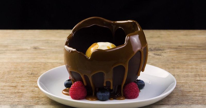Chocolate Bombe With Hot Sauce