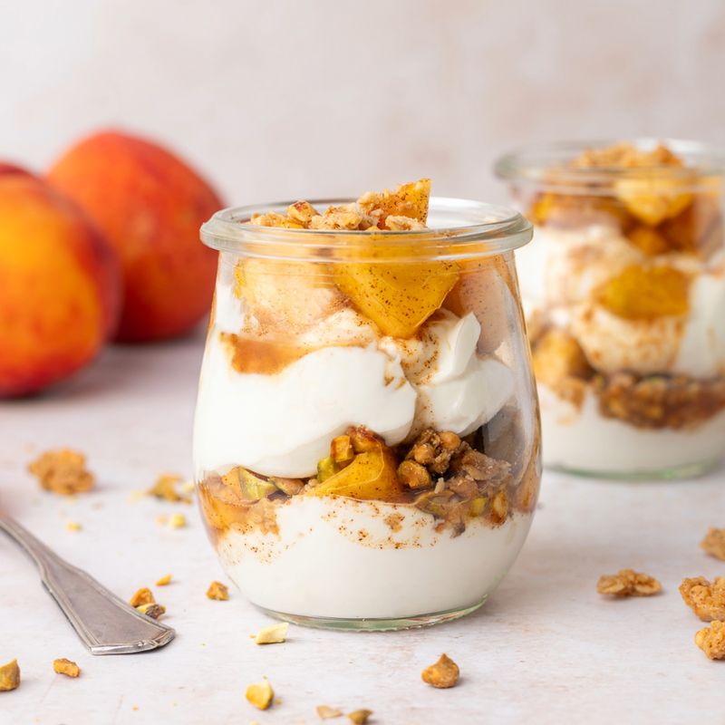 Peach Parfait Cups