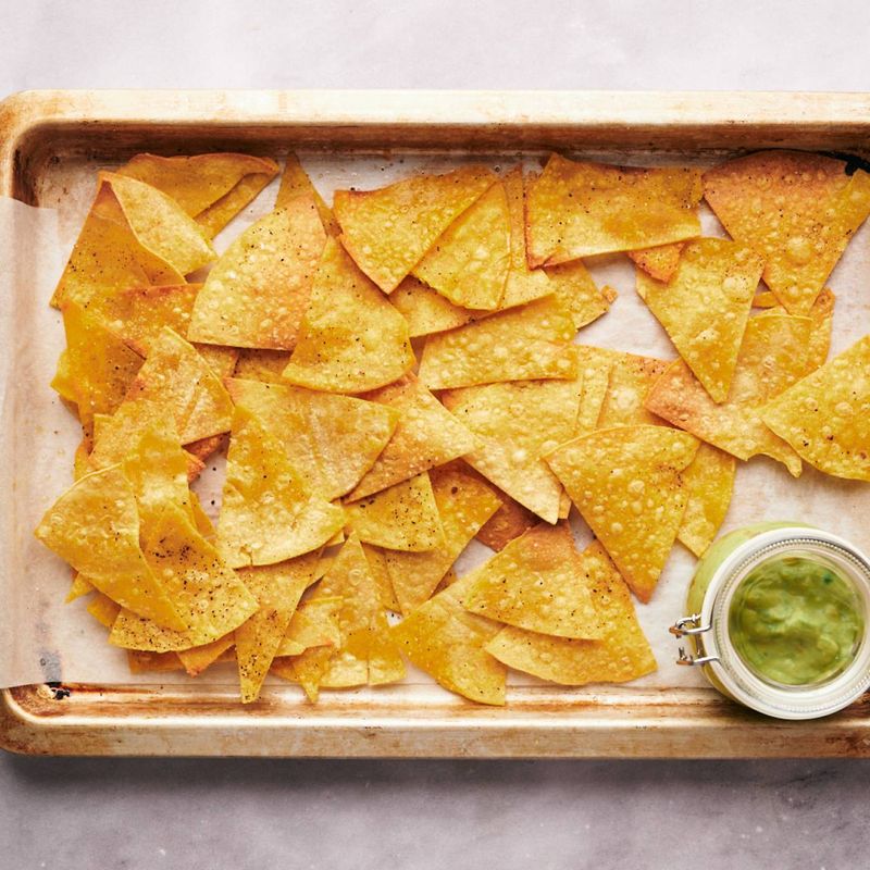 Crunchy Baked Tortilla Chips