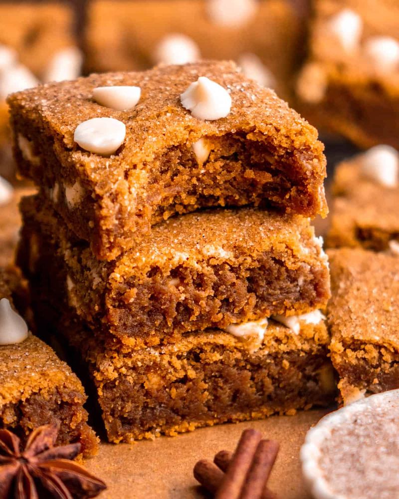 Pumpkin Spice Blondies