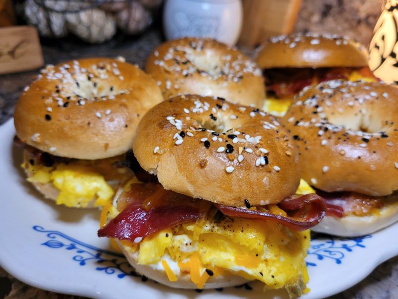 Bacon Bagel Melt