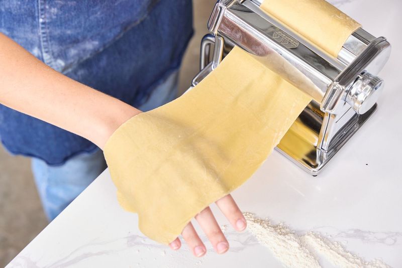 Pressing Pasta Dough