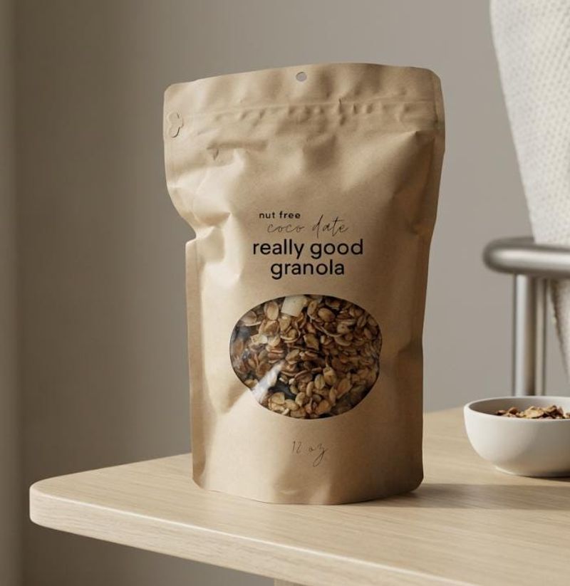 Granola in Kraft Bags