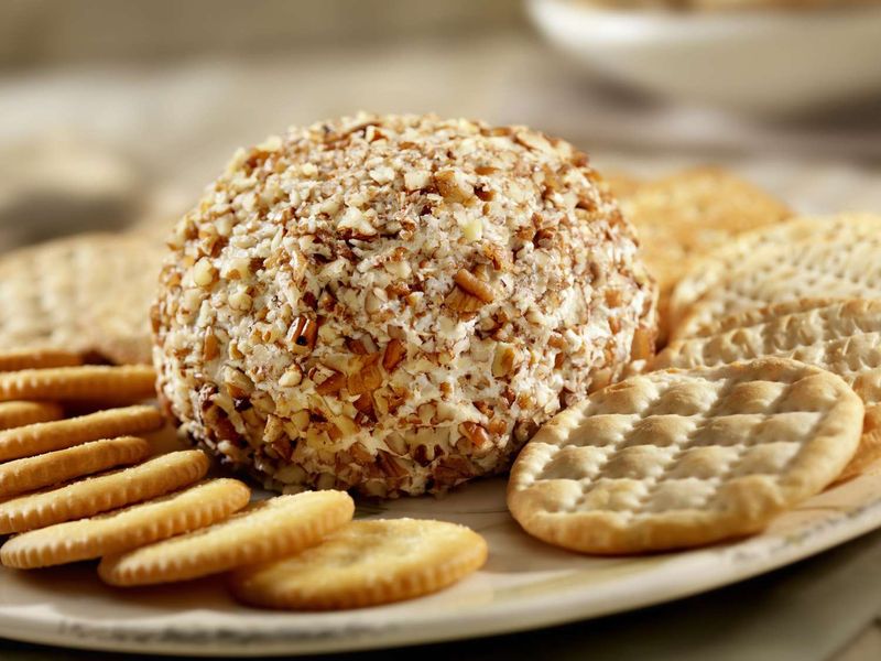 Olive and Cheese Ball Surprise