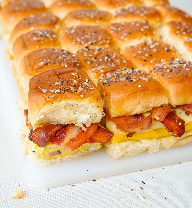 Sheet Pan Bacon Sliders