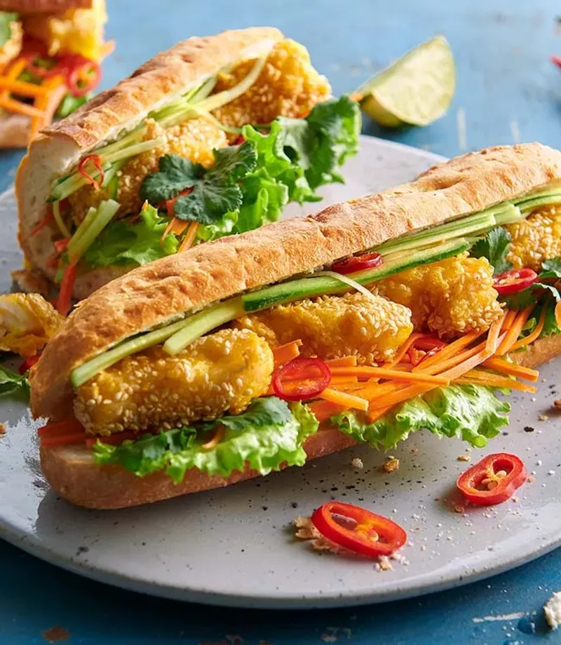 Vietnamese Banh Mi Fish