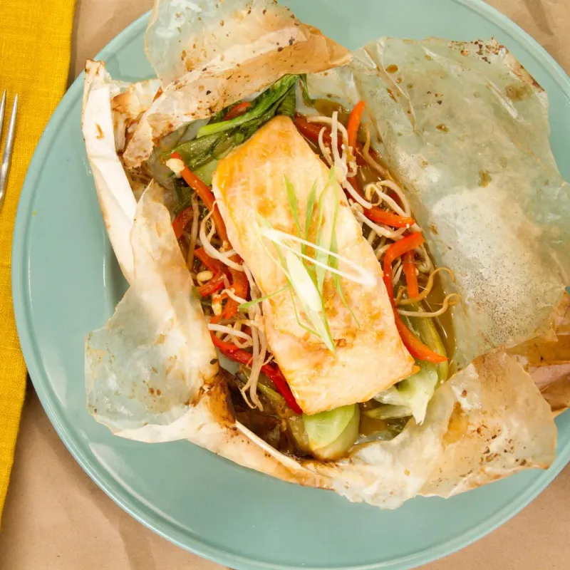 Orange Ginger Salmon Packets