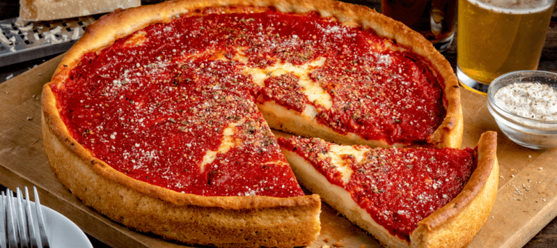 Deep-Dish Pizza in Chicago