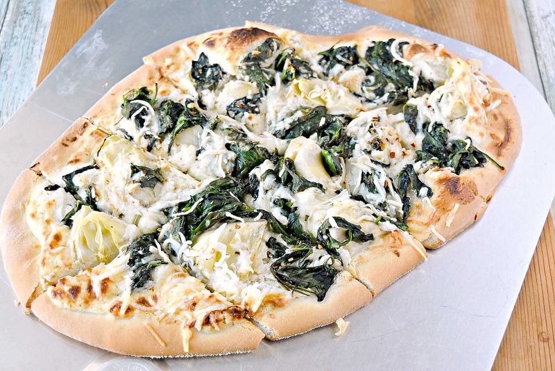 Spinach and Artichoke Flatbread