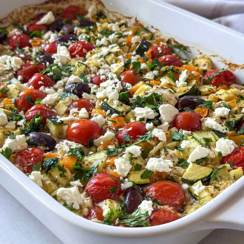 Mediterranean Orzo Bake
