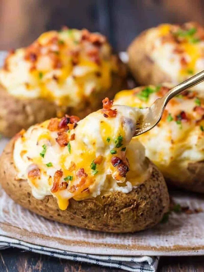 Cheesy Baked Potatoes