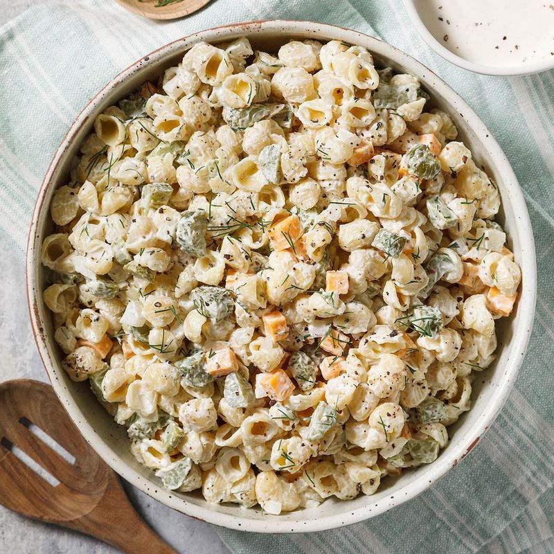 Dill Pickle Pasta Salad Bowls