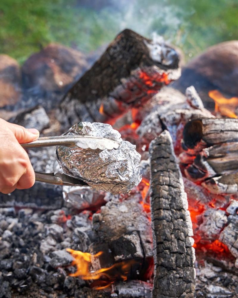 Baked Potatoes in the Coals