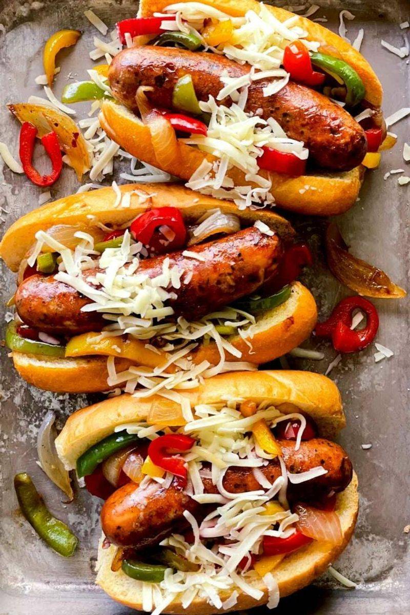 Sausage and Pepper Hoagies