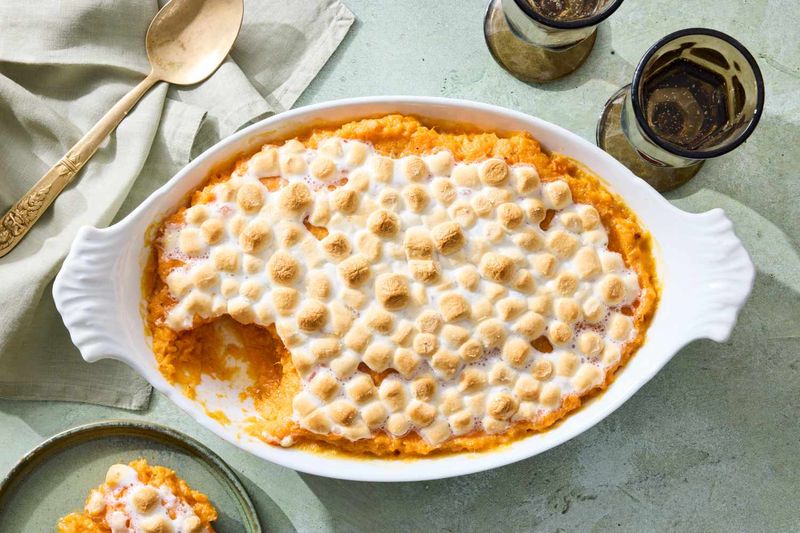 Sweet Potato Casserole with Marshmallows