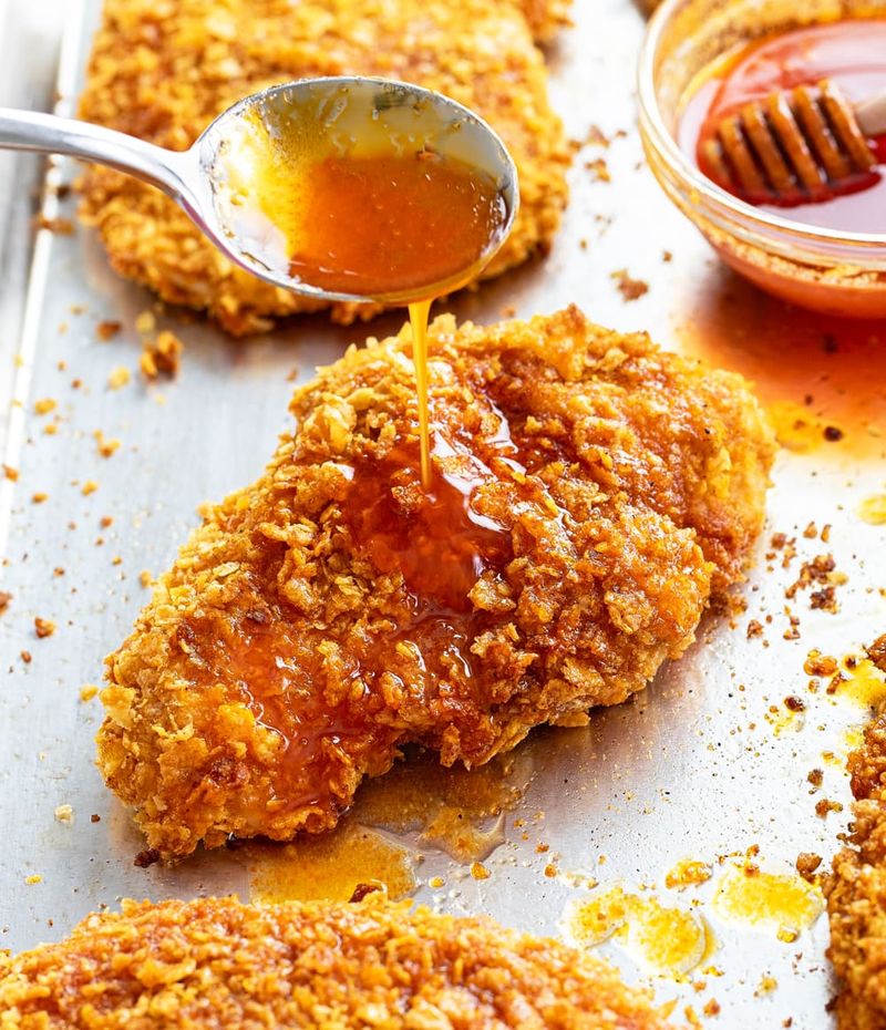 Honey Drizzled over Fried Chicken