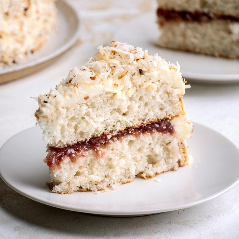 Raspberry Coconut Cake