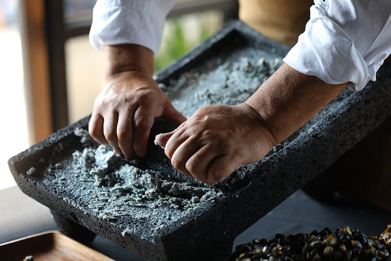 Stone Grinding Grain