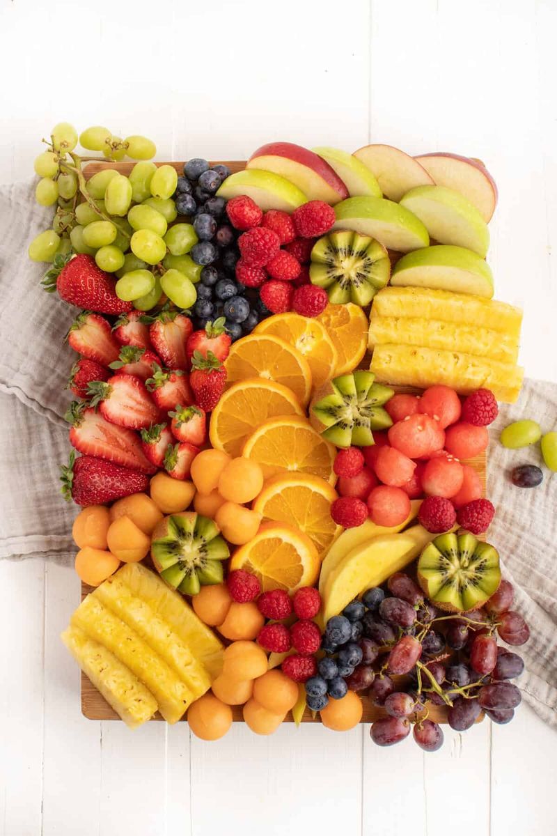 Fresh Apples and Grapes