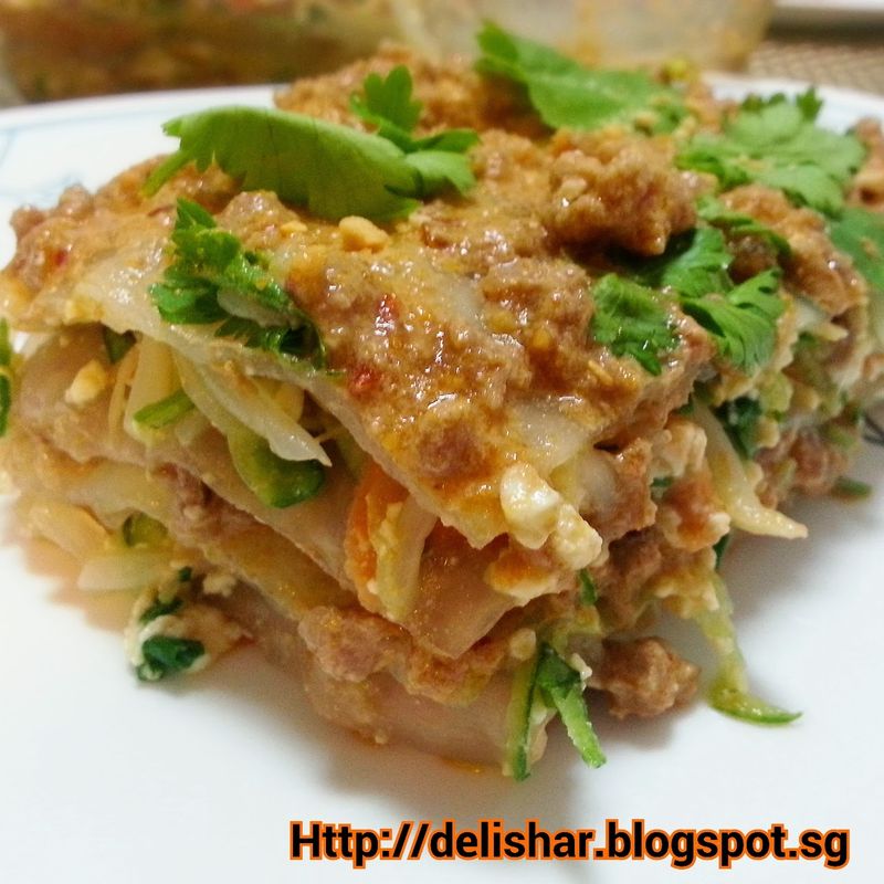 Thai Peanut Lasagne
