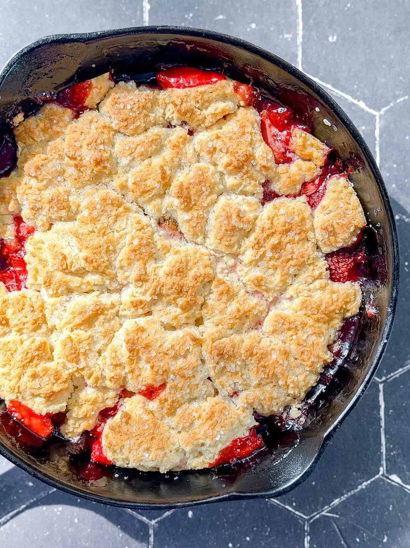 Plum Cobbler With Biscuit Topping