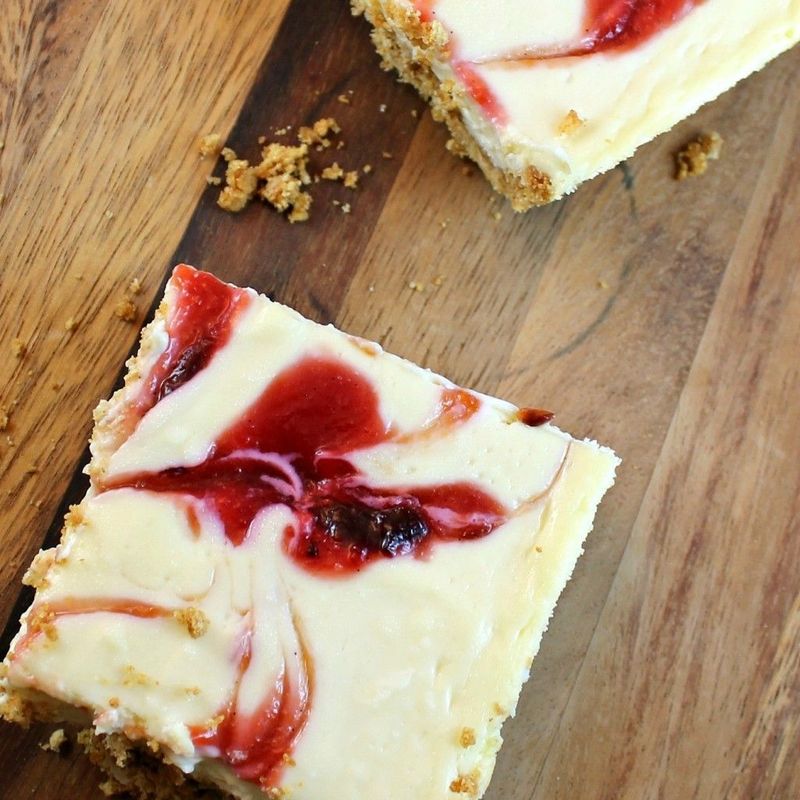 Plum Cheesecake Bars