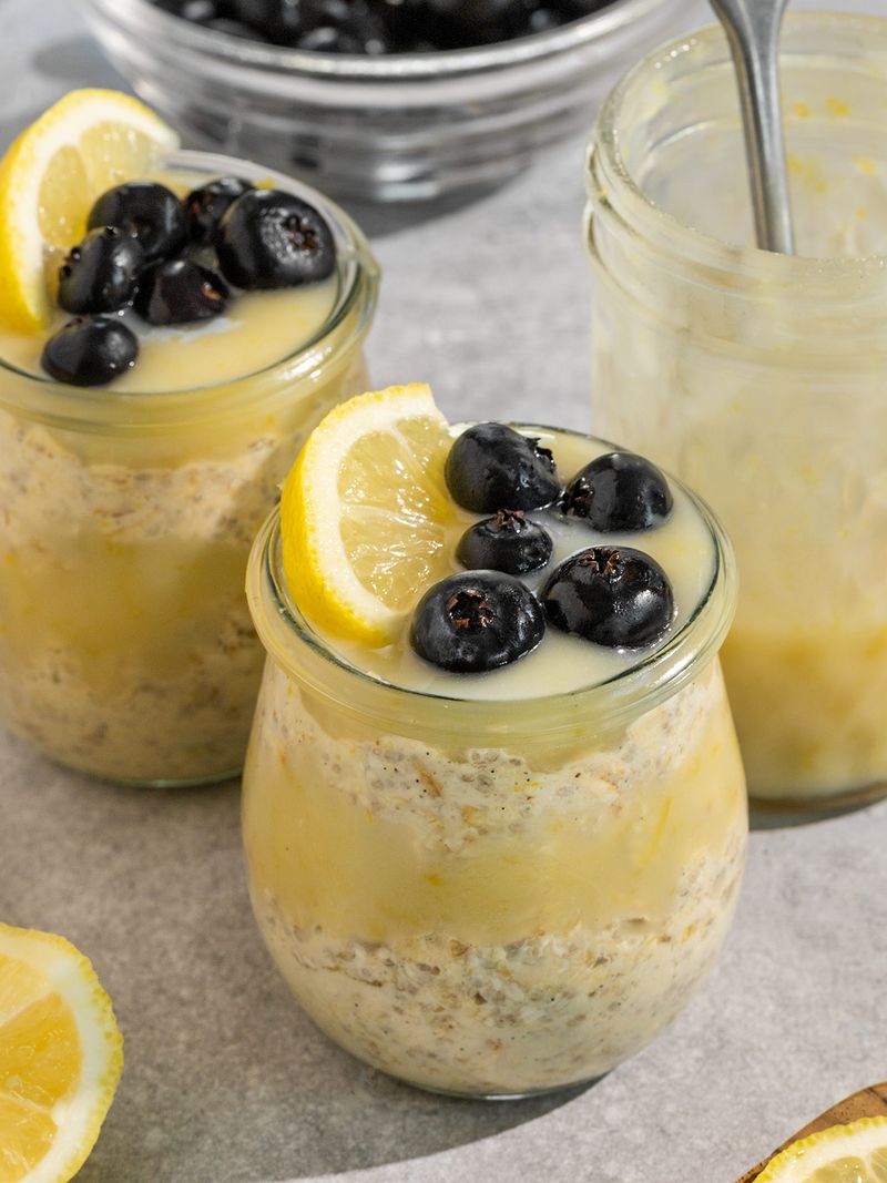 Lemon Curd and Blueberries