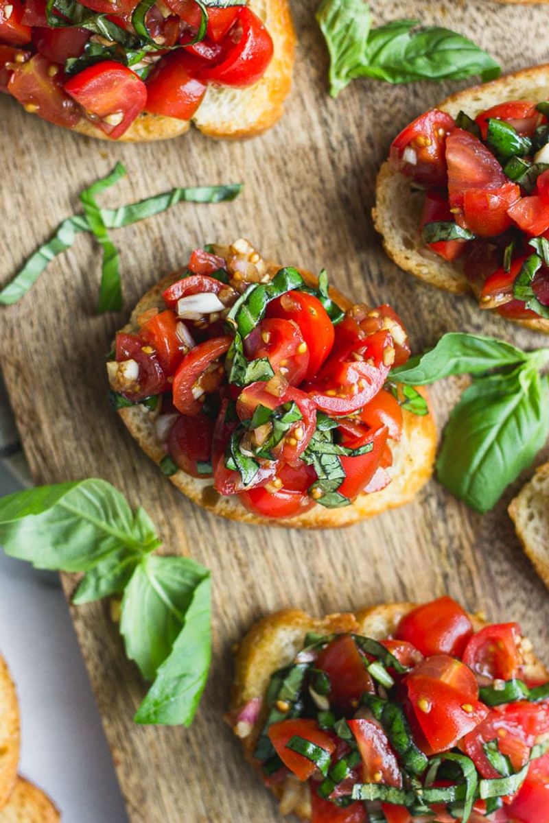 Bruschetta on Crostini