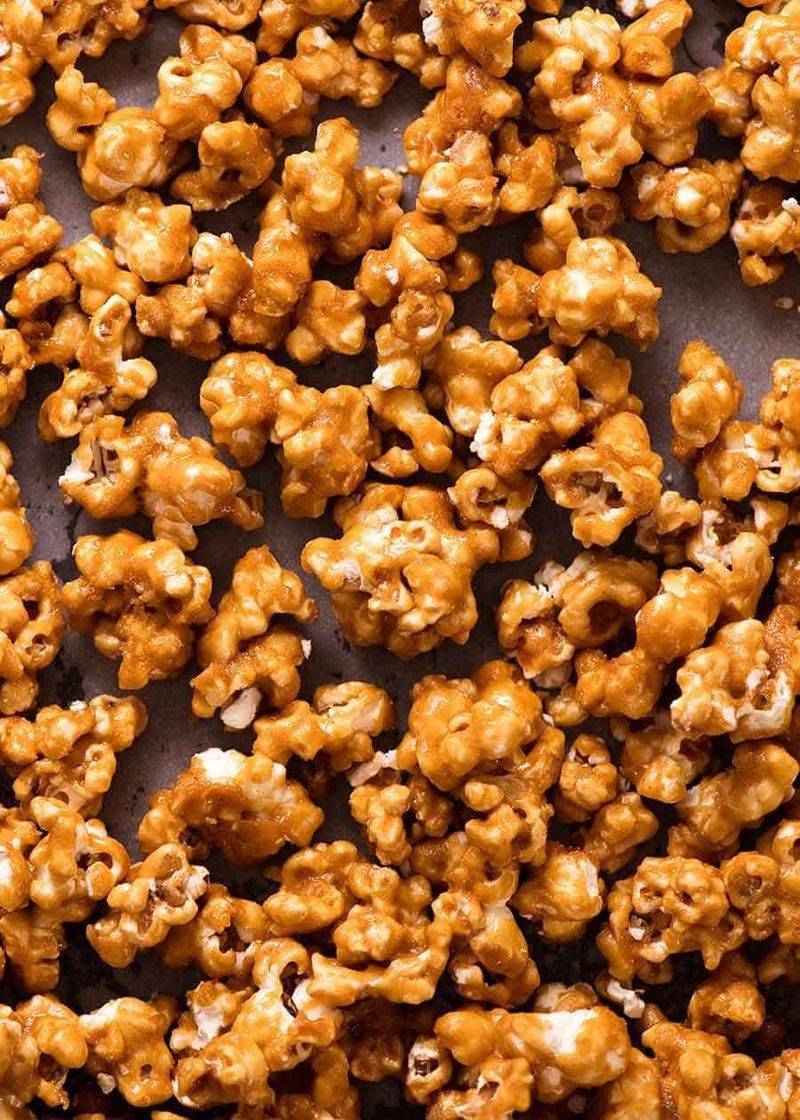 Stovetop Caramel Popcorn