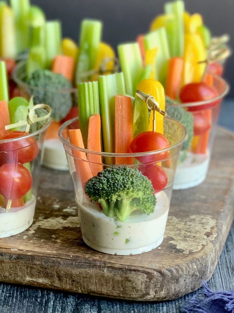 Veggie Cups With Ranch