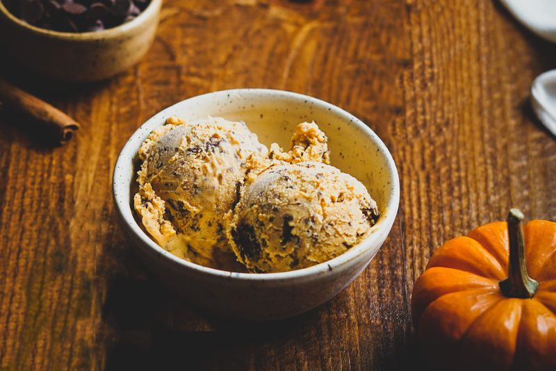 Pumpkin Chocolate Ice Cream