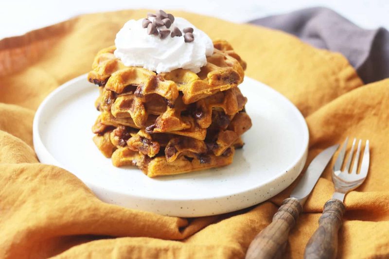 Chocolate Pumpkin Waffles
