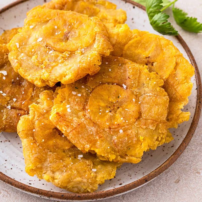 Plantains Fried Twice in the Caribbean