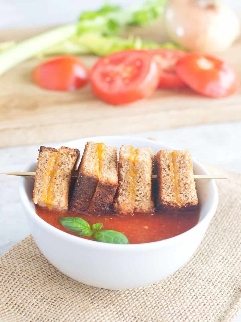 Soup and Mini Grilled Cheese