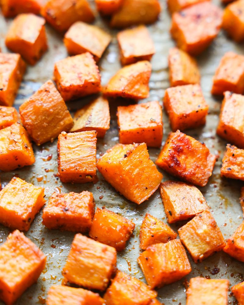 Roasted Ginger Sweet Potatoes