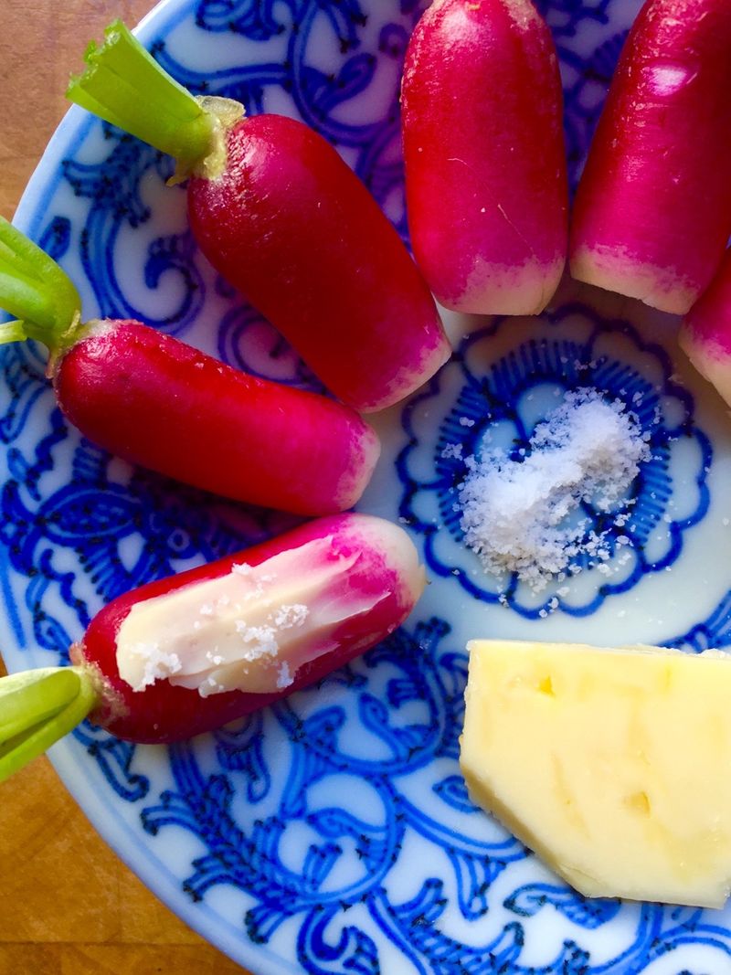 French Radishes with Butter and Sea Salt