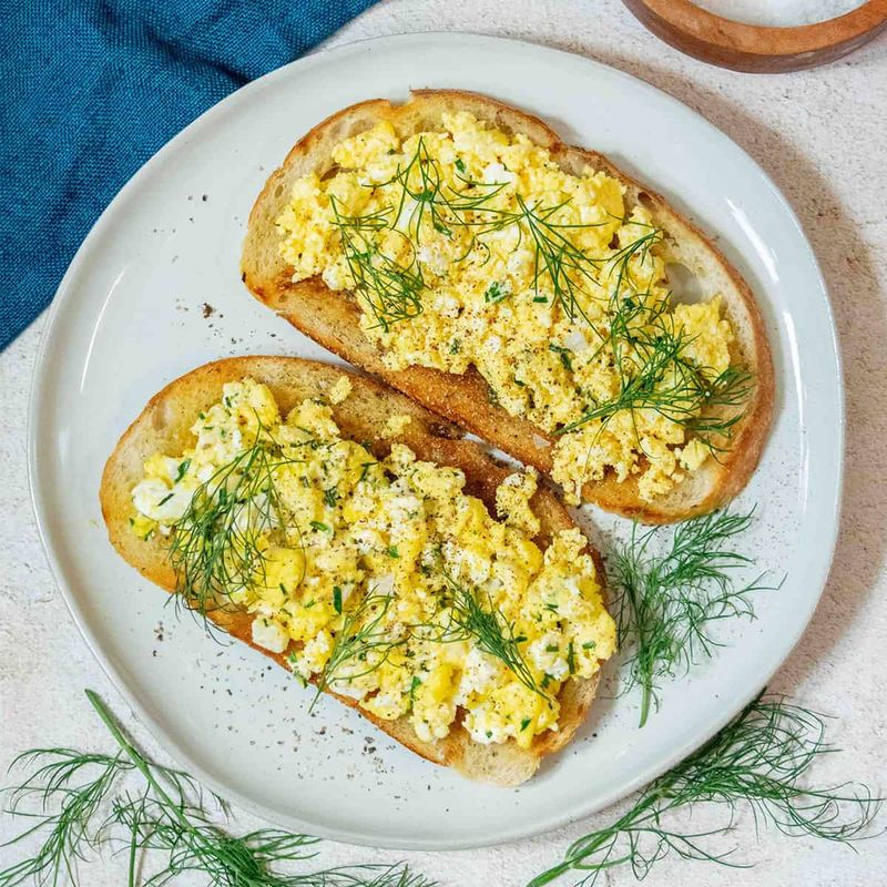 Dill and Chive Scrambled Eggs