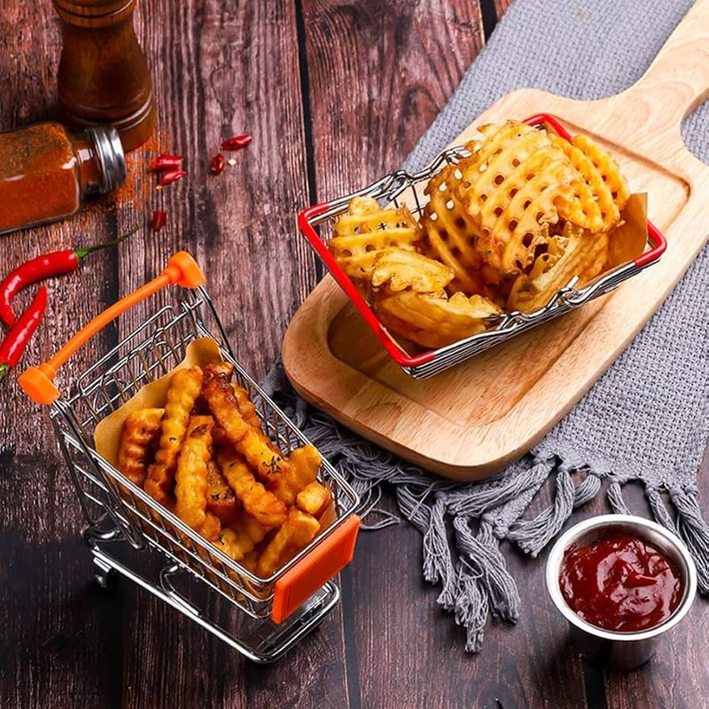 Fries in Mini Shopping Carts