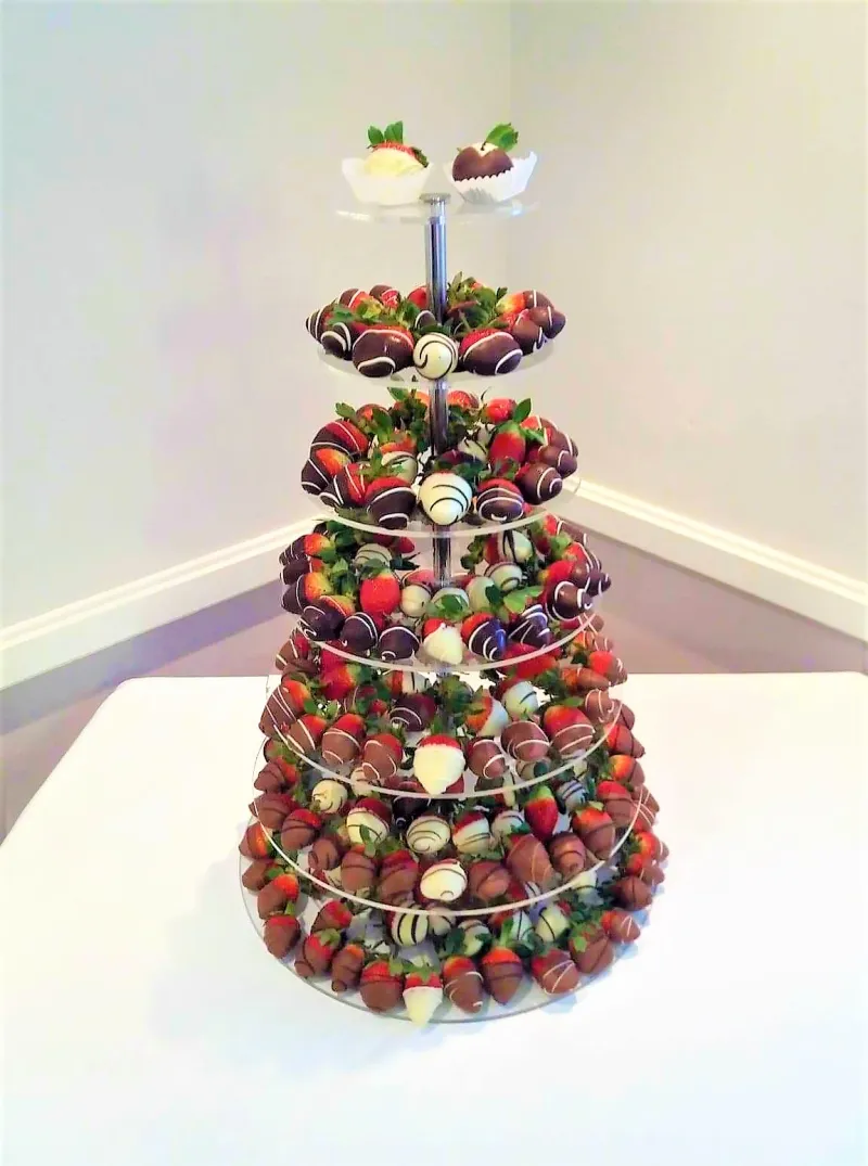 Chocolate Dipped Strawberry Towers