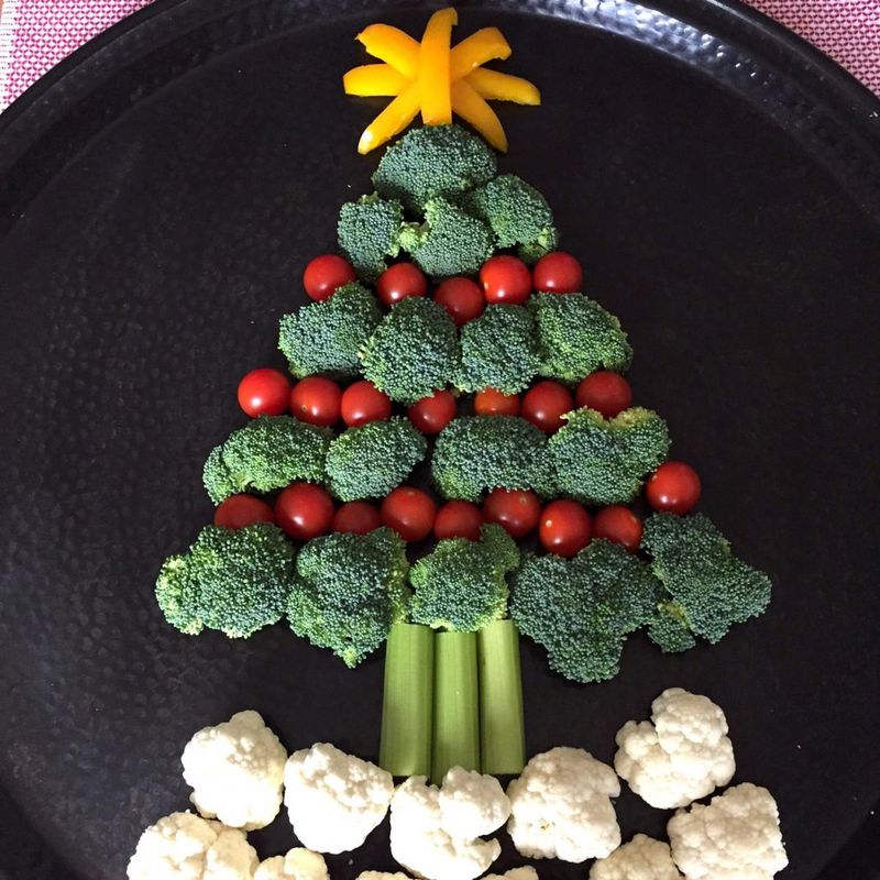 Veggie Christmas Tree Platter