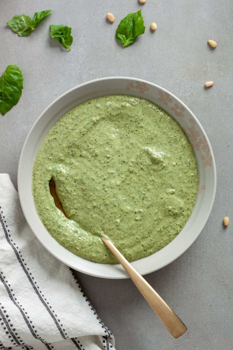 Ricotta Pesto Spread For Sandwiches