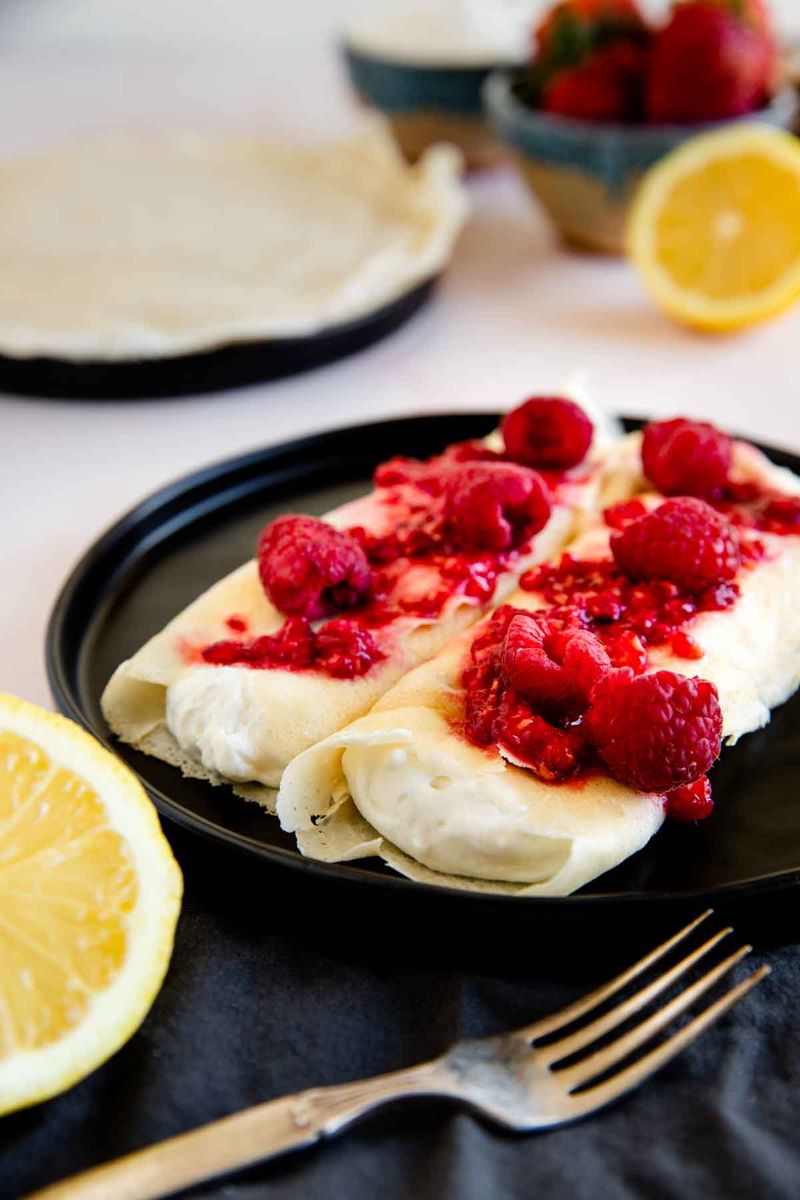 Ricotta Crepes With Fruit